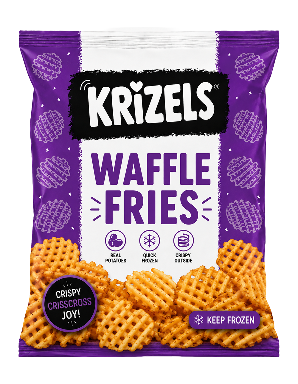 Krizels Waffle Cut Fries – Crispy, Fun & Flavorful