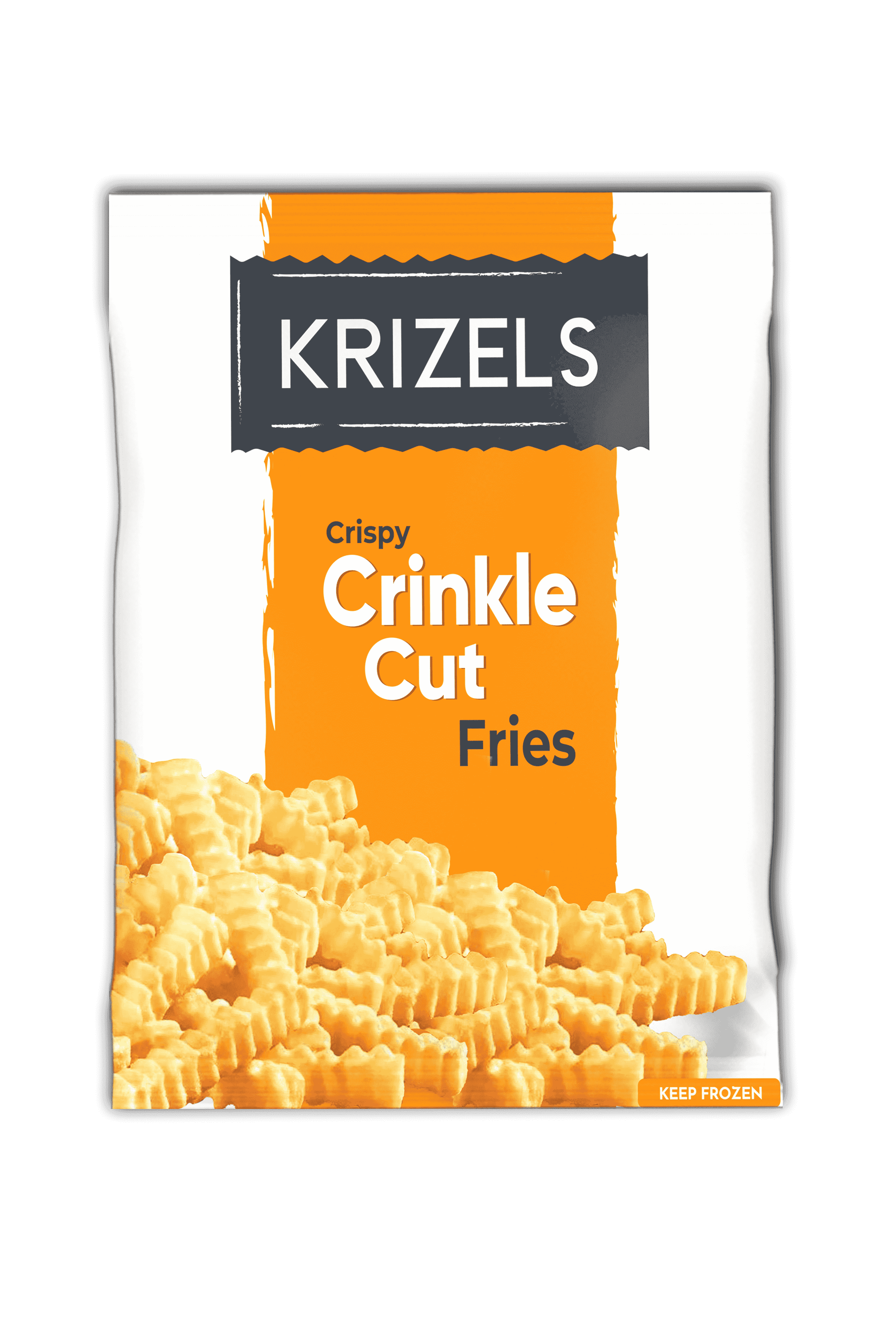 Frozen fries, 1/2 crinkle cut, Zig zag fries